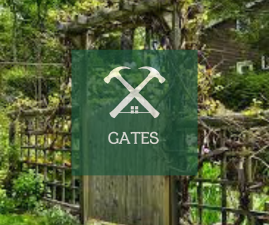 Decorative wooden gates for driveway