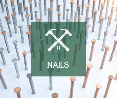 Assorted nails in different sizes and finishes