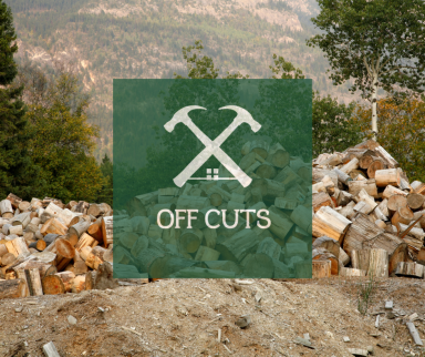 A pile of assorted timber off-cuts in various sizes and shapes