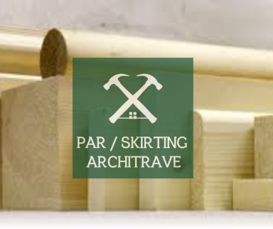 Sleek skirting boards and architrave trim for interior finishing